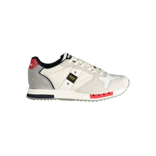 Blauer White Polyester Sneaker Blauer