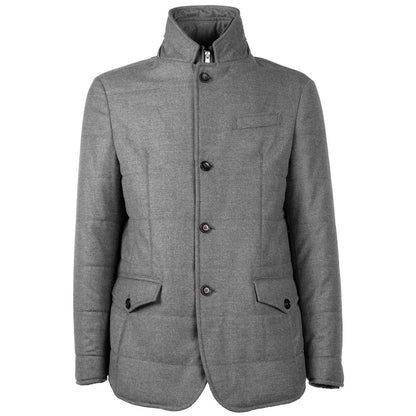 Made in Italy Gray Wool Jacket Made in Italy