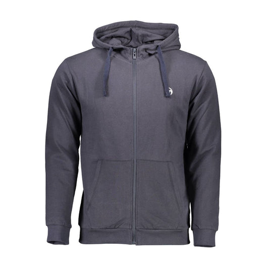 Sergio Tacchini Blue Hooded Zip-Up Cotton Sweater Sergio Tacchini