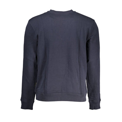 Napapijri Chic Crew Neck Embroidered Blue Sweater Napapijri