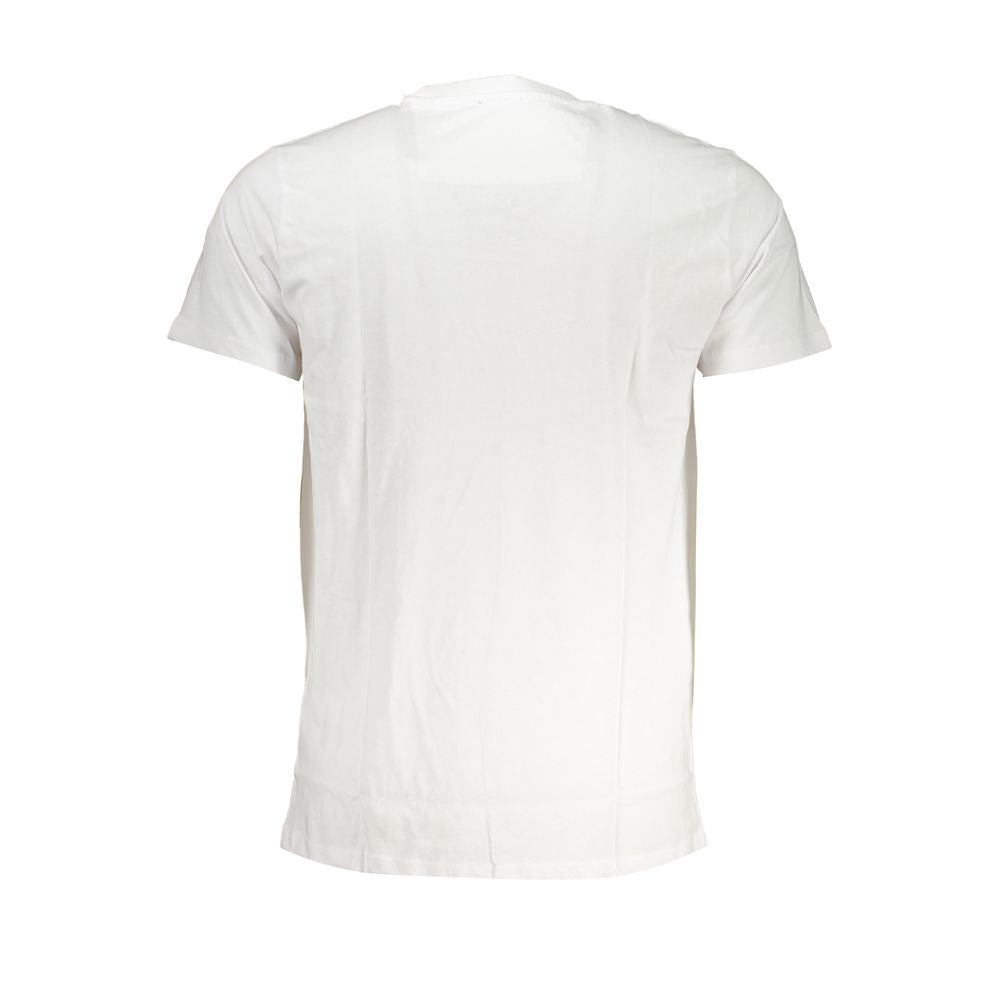 Cavalli Class White Cotton T-Shirt Cavalli Class