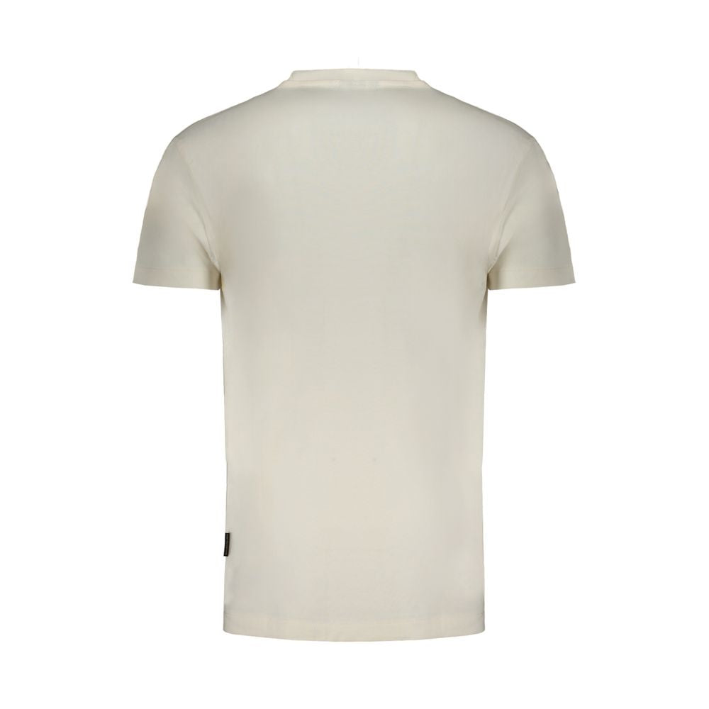 Napapijri White Cotton T-Shirt Napapijri