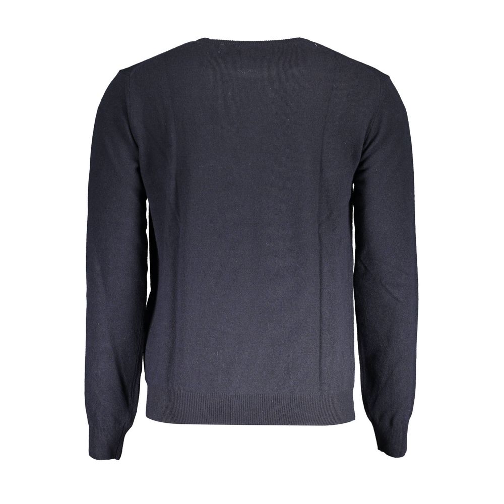 La Martina Elegant Blue Wool-Blend Sweater for Men La Martina