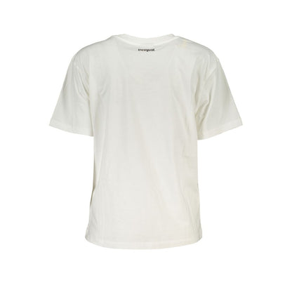 Desigual White Cotton Tops & T-Shirt Desigual