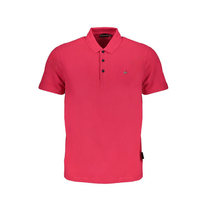 Napapijri Pink Cotton Polo Shirt Napapijri