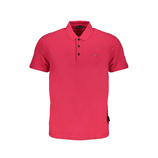 Napapijri Pink Cotton Polo Shirt Napapijri