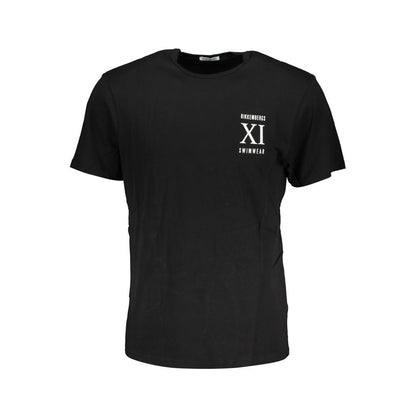 Bikkembergs Black Cotton T-Shirt Bikkembergs