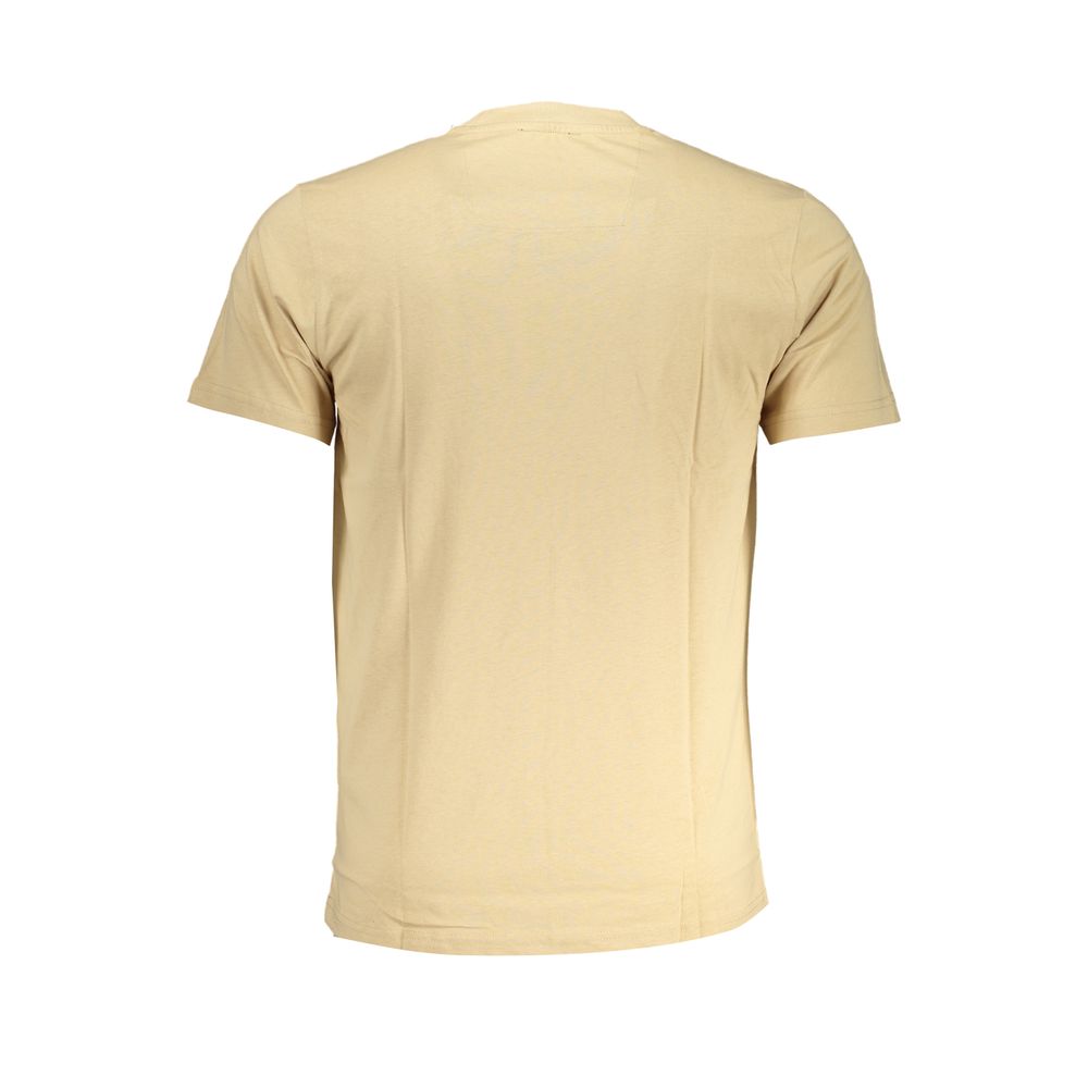 Cavalli Class Beige Cotton T-Shirt Cavalli Class