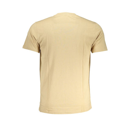 Cavalli Class Beige Cotton T-Shirt Cavalli Class