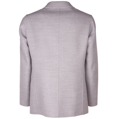 Made in Italy Gray Wool Vergine Blazer Made in Italy