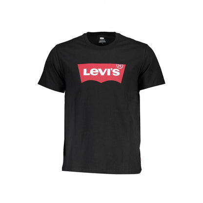 Levi's Sleek Black Cotton Crew Neck Tee Levi's