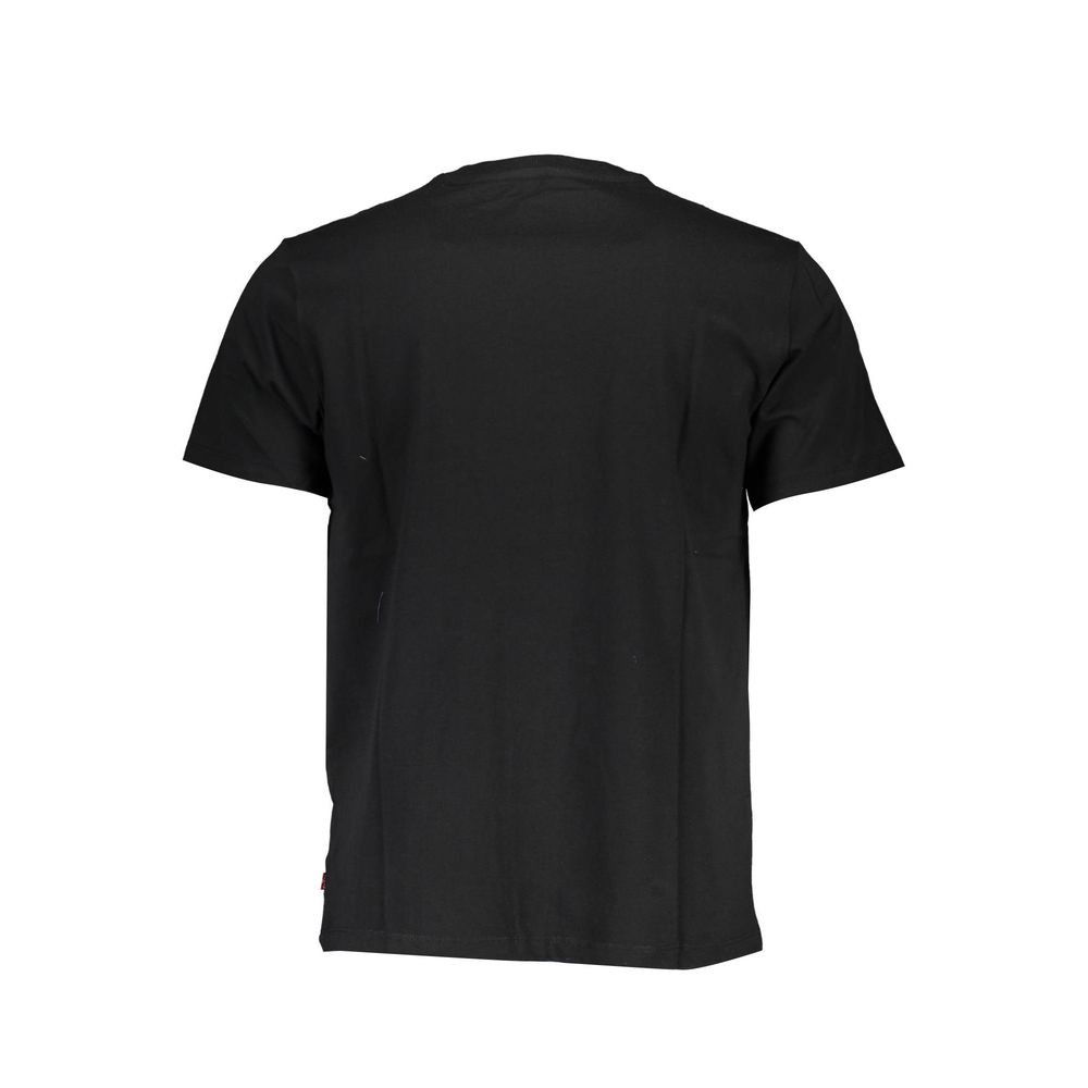 Levi's Sleek Black Cotton Crew Neck Tee Levi's