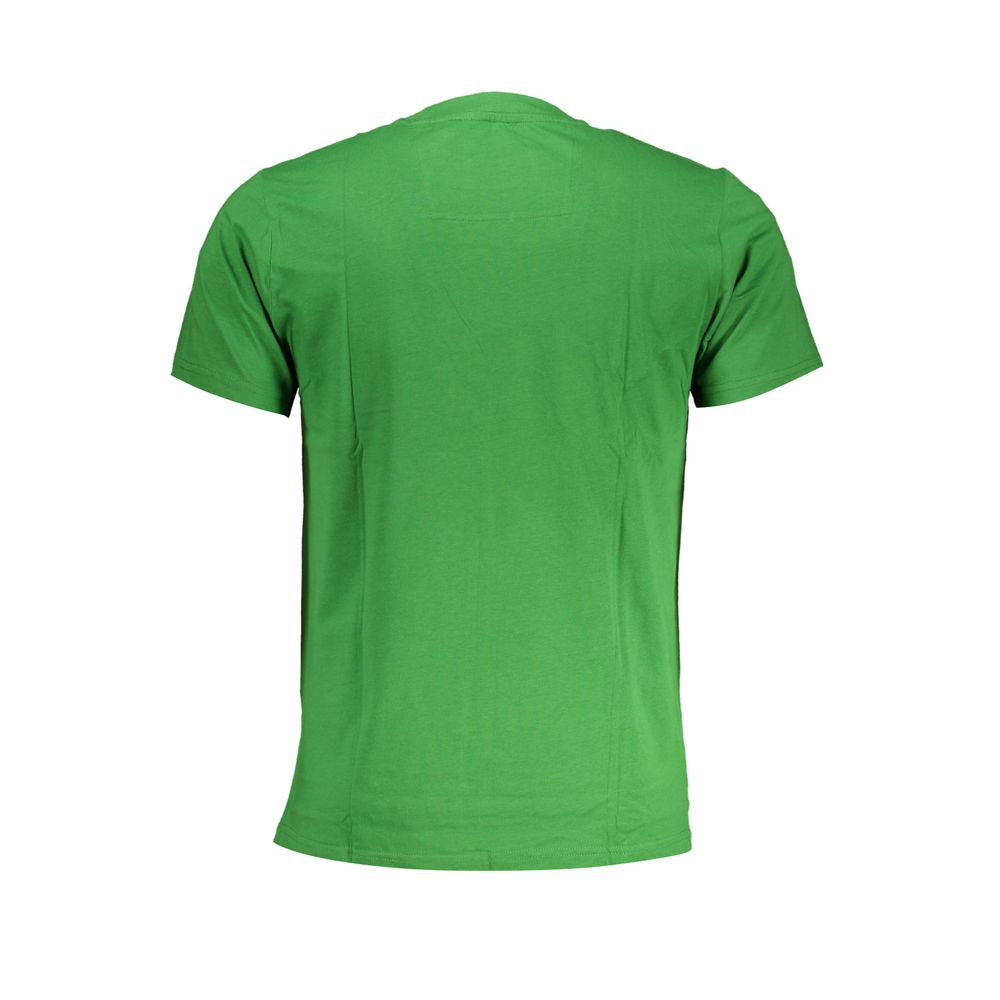 Cavalli Class Green Cotton T-Shirt Cavalli Class