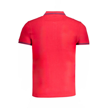 Cavalli Class Red Cotton Polo Shirt Cavalli Class