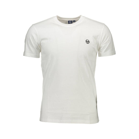 Sergio Tacchini White Cotton T-Shirt Sergio Tacchini