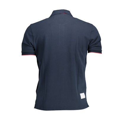 La Martina Dashing Blue Polo Shirt with Elegant Embroidery La Martina