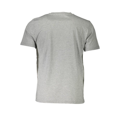 North Sails Sleek Gray Cotton T-Shirt with Iconic Print North Sails