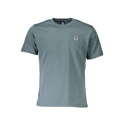 North Sails Chic Green Round Neck Tee with Logo Detail North Sails