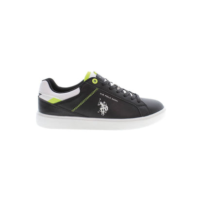 U.S. POLO ASSN. Elegant Black Lace-Up Sneakers U.S. POLO ASSN.