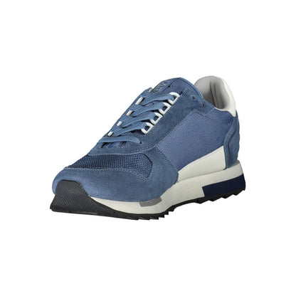 Napapijri Sleek Blue Lace-Up Sport Sneakers Napapijri