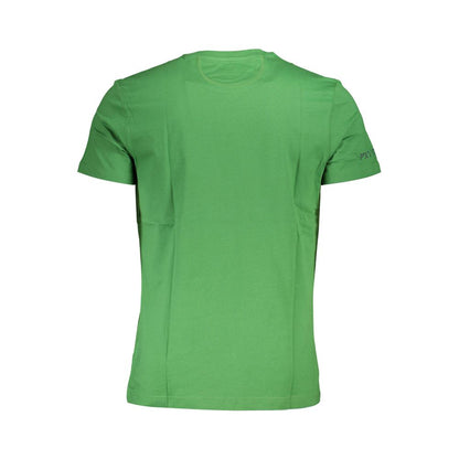 La Martina Emerald Elegance Cotton Tee with Exquisite Detailing La Martina