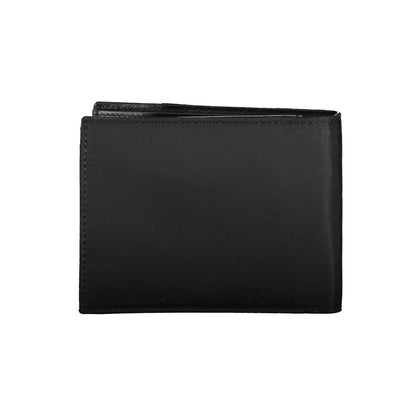 Piquadro Eco-Chic Contrast Detailed Black Wallet Piquadro