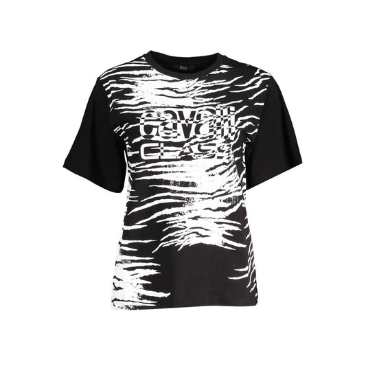 Cavalli Class Elegant Square Print Logo Tee Cavalli Class