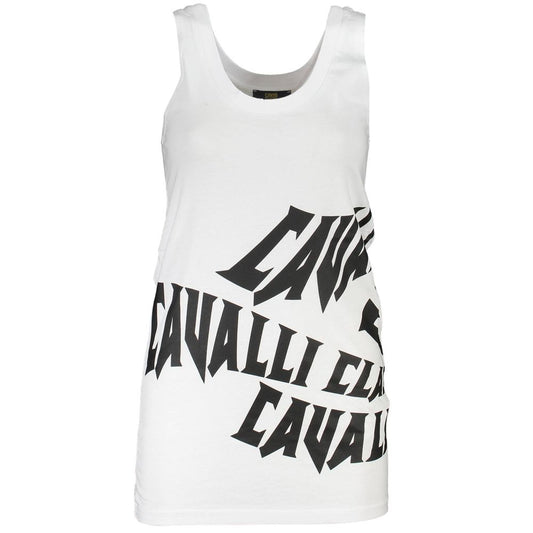 Cavalli Class Elegant Wide-Shoulder Printed Tank Top Cavalli Class