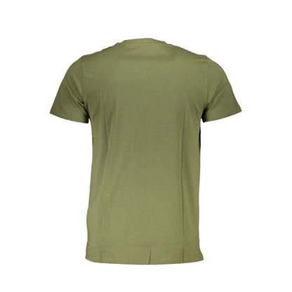 Cavalli Class Green Cotton T-Shirt Cavalli Class