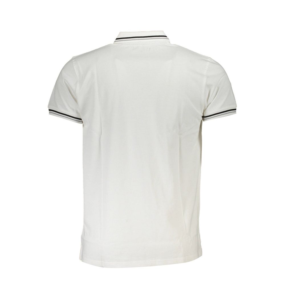 Cavalli Class White Cotton Polo Shirt Cavalli Class