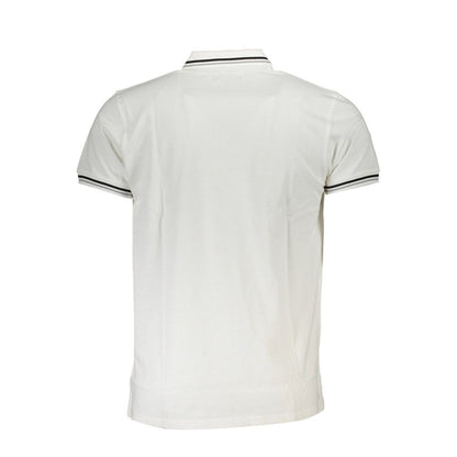 Cavalli Class White Cotton Polo Shirt Cavalli Class