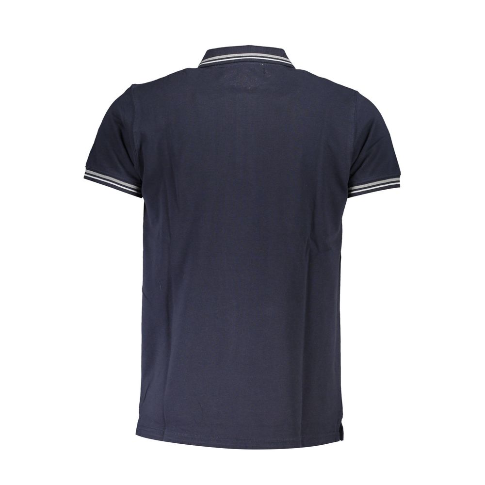 Cavalli Class Blue Cotton Polo Shirt Cavalli Class