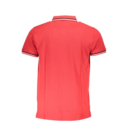 Cavalli Class Red Cotton Polo Shirt Cavalli Class