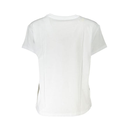 Patrizia Pepe White Cotton Tops & T-Shirt Patrizia Pepe