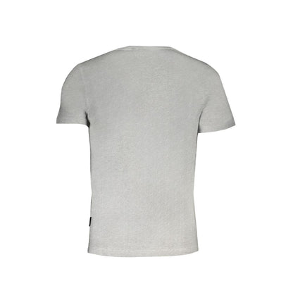 Napapijri Gray Cotton T-Shirt Napapijri