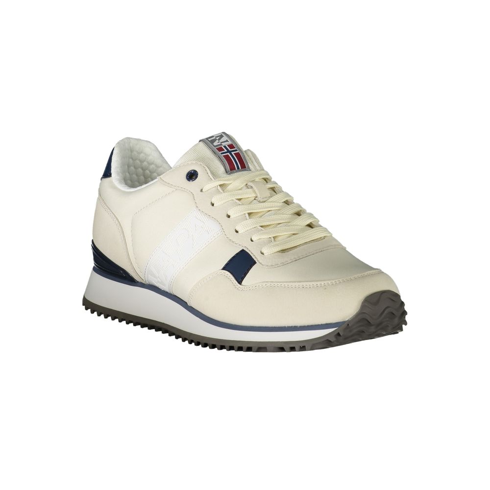 Napapijri White Polyester Sneaker Napapijri