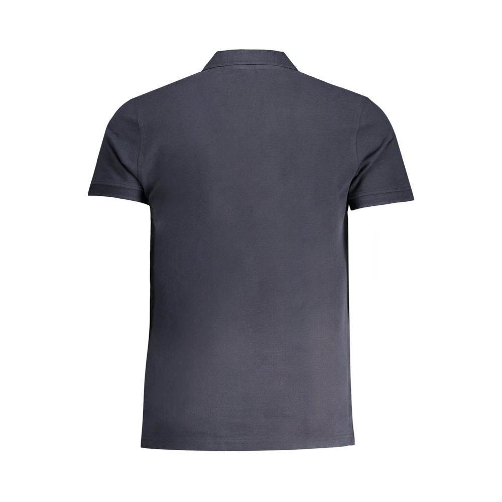 Cavalli Class Blue Cotton Polo Shirt Cavalli Class