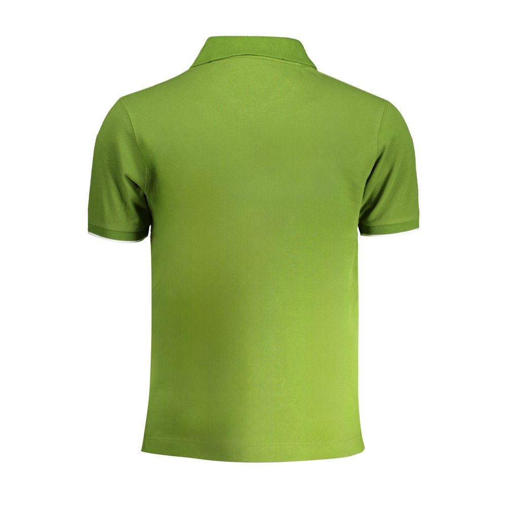 La Martina Green Cotton Polo Shirt La Martina