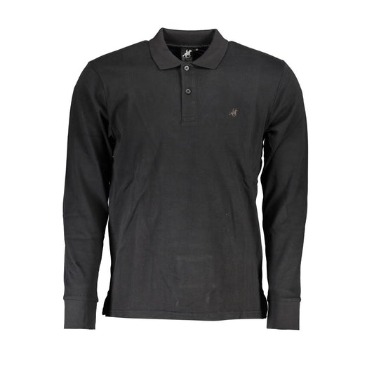 U.S. Grand Polo Black Cotton Polo Shirt U.S. Grand Polo