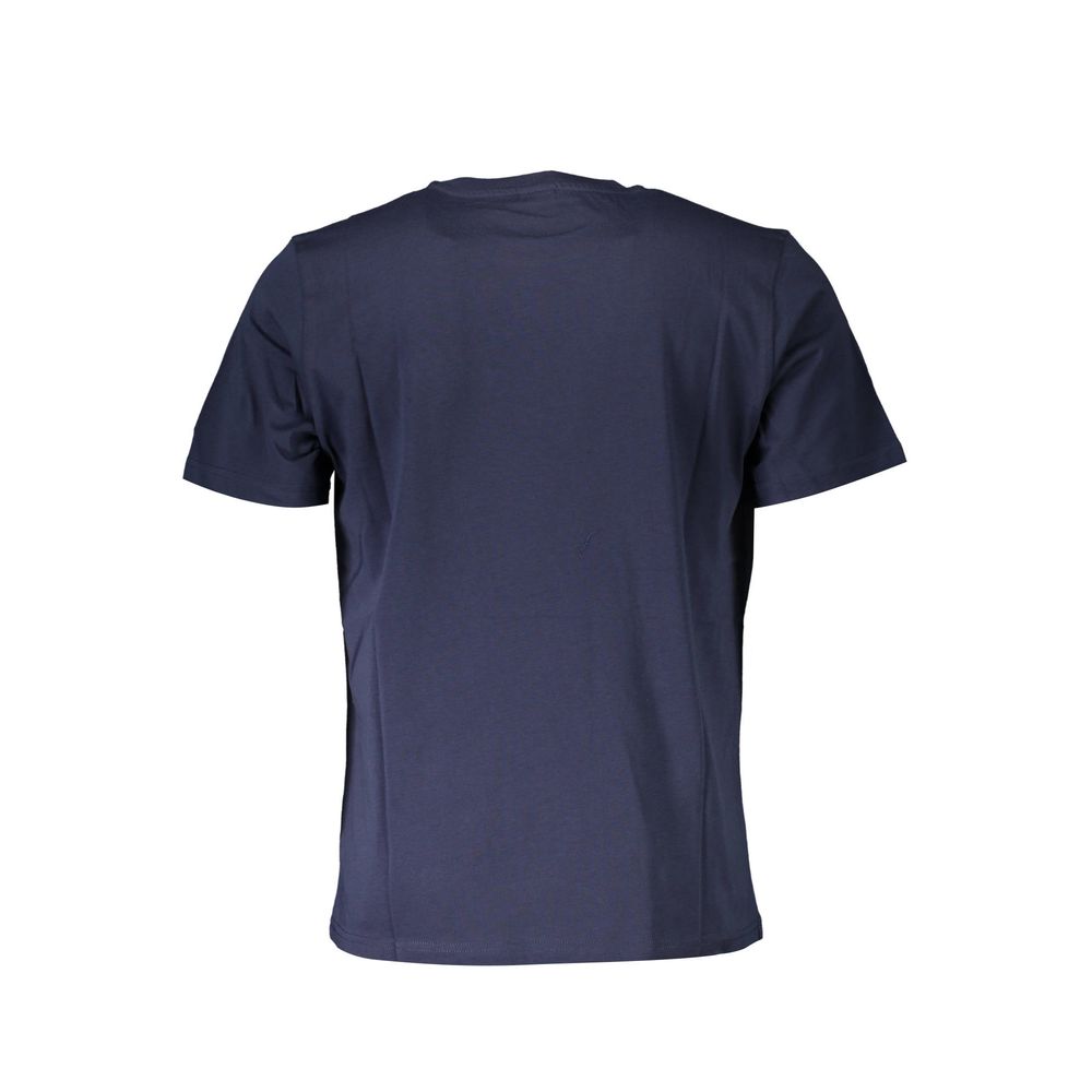 North Sails Chic Blue Cotton Tee with Sleek Logo Detail North Sails