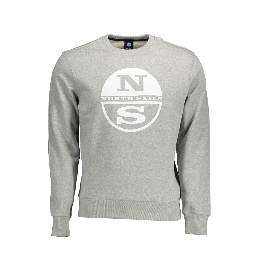 North Sails Elevated Comfort Gray Cotton Sweater North Sails