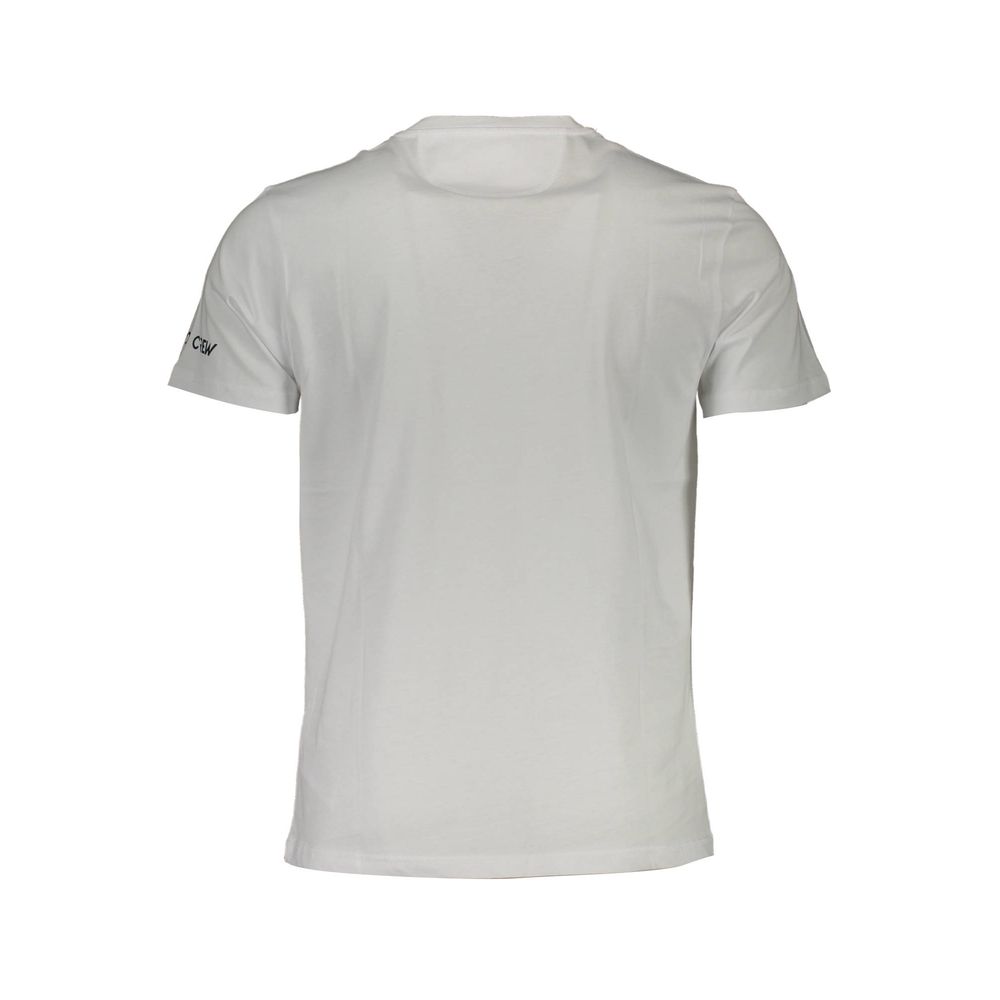 La Martina Embroidered Logo White Tee for Men La Martina