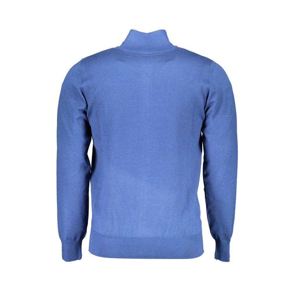 U.S. Grand Polo Blue Nylon Sweater U.S. Grand Polo