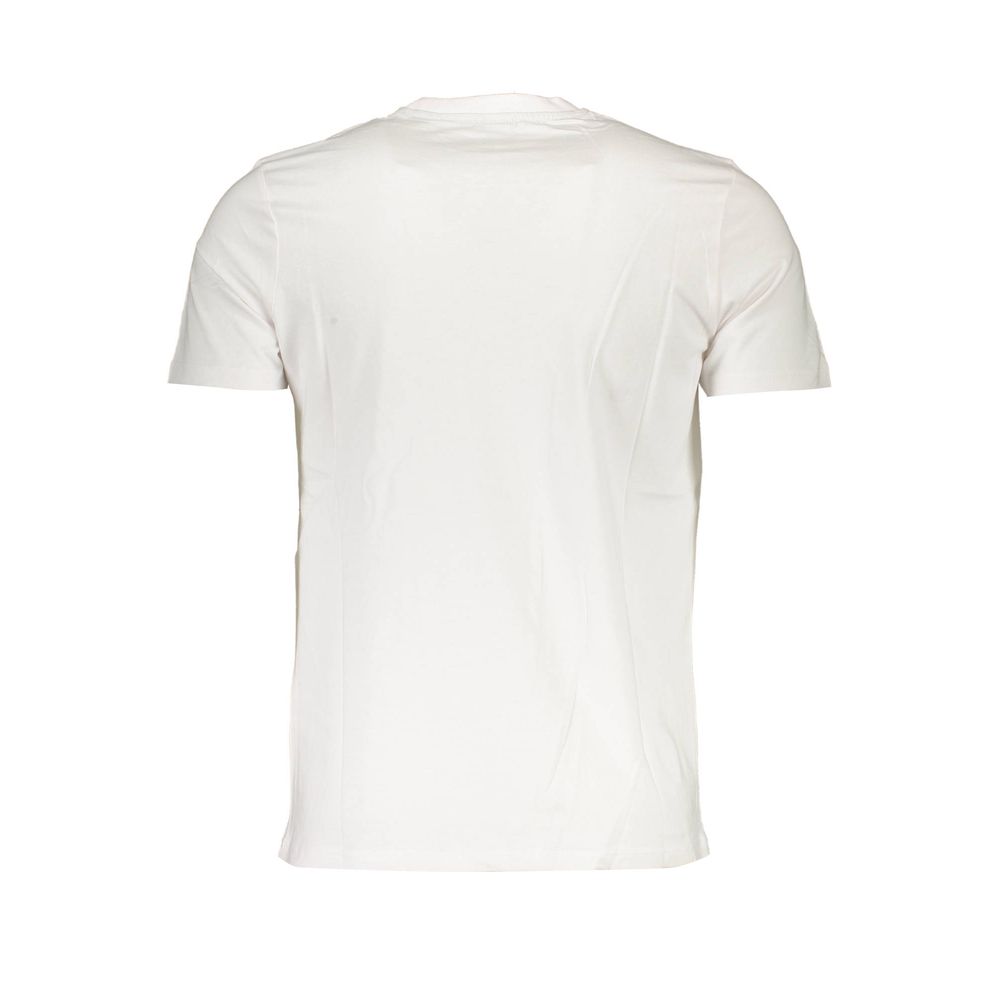 North Sails Sleek White Round Neck Tee with Logo Detail North Sails