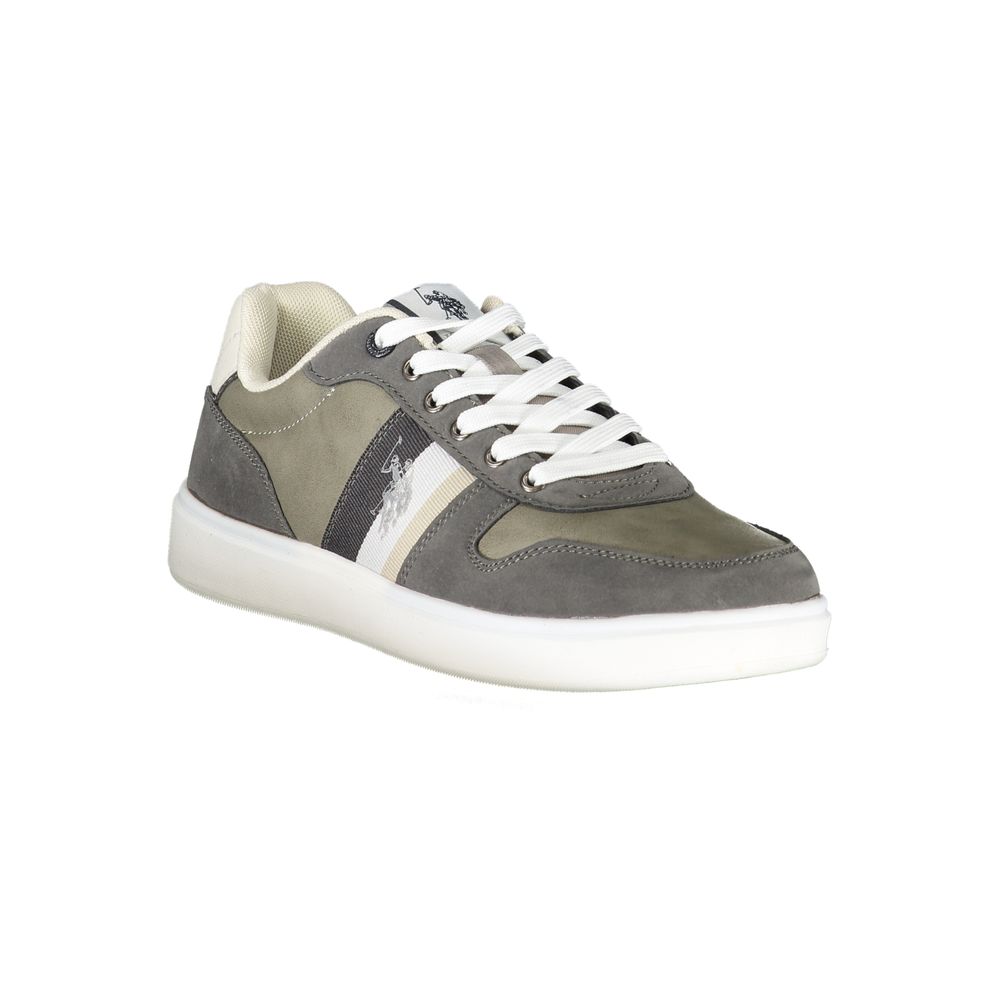 U.S. POLO ASSN. Sleek Gray Lace-Up Sports Sneakers U.S. POLO ASSN.