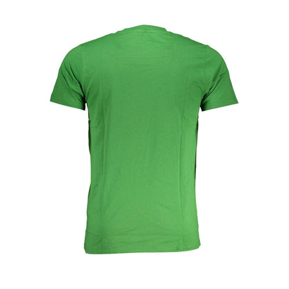 Cavalli Class Green Cotton T-Shirt Cavalli Class