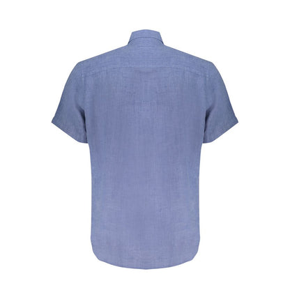 North Sails Blue Linen Shirt North Sails