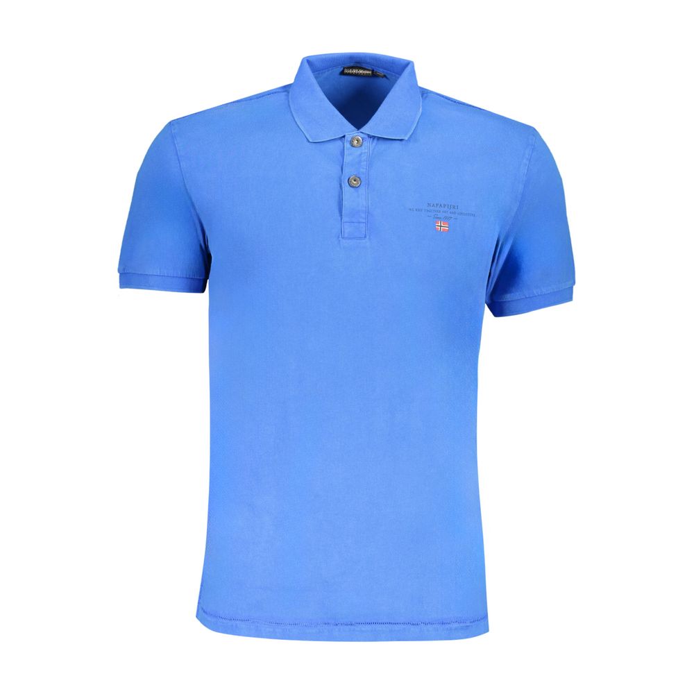 Napapijri Blue Cotton Polo Shirt Napapijri