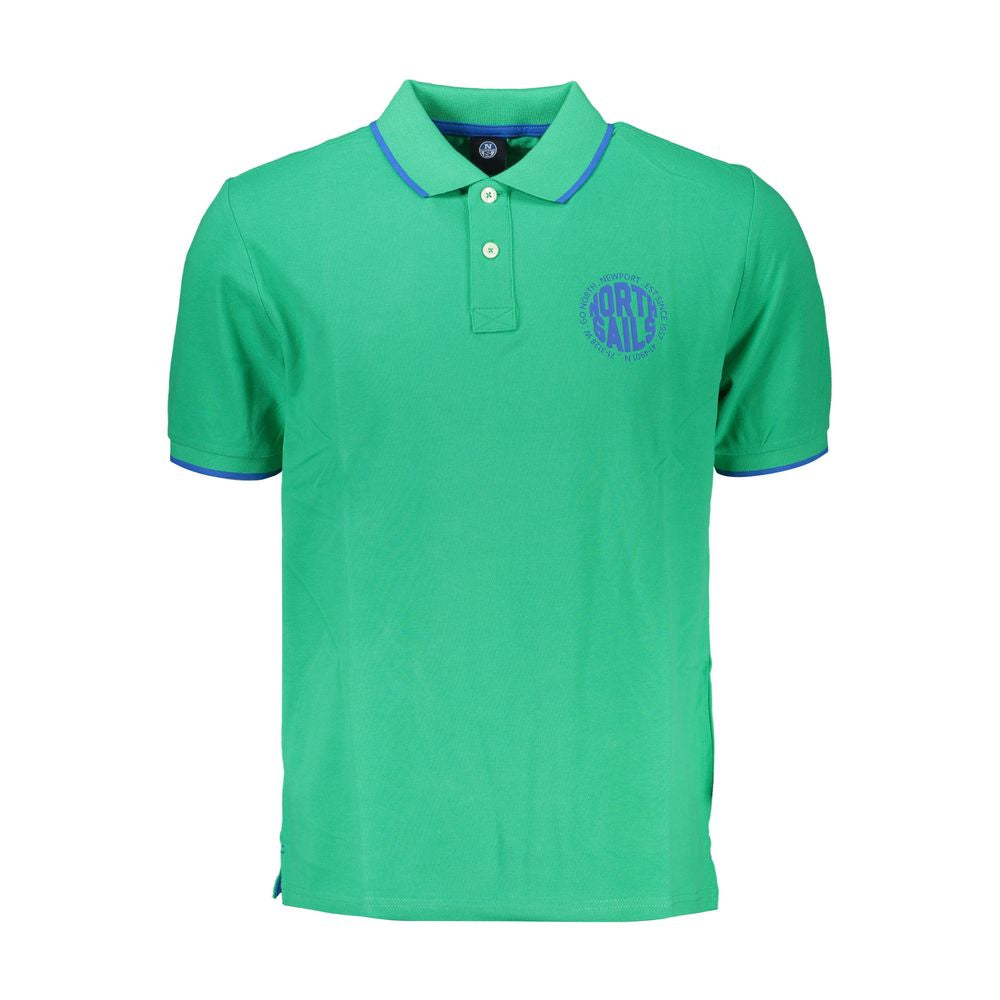 North Sails Green Cotton Polo Shirt North Sails