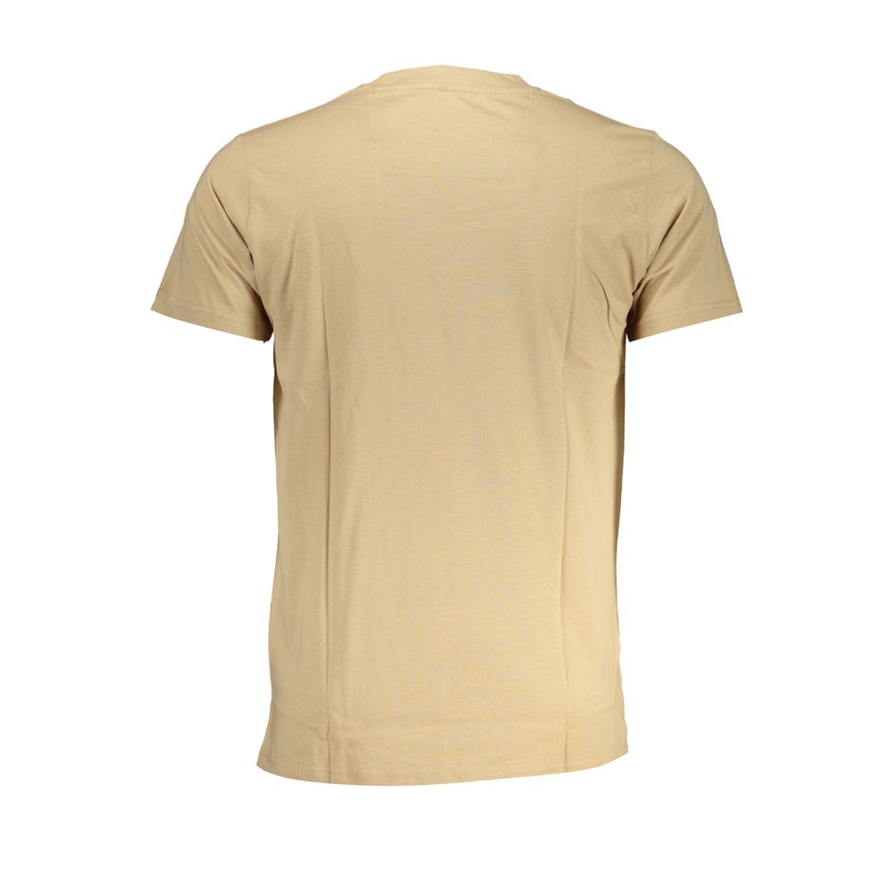 Cavalli Class Beige Cotton T-Shirt Cavalli Class